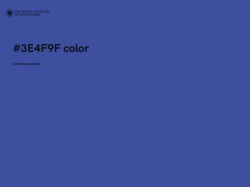 #3E4F9F color image