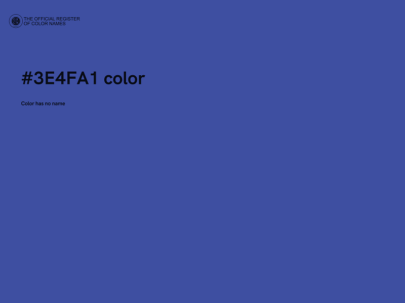 #3E4FA1 color image