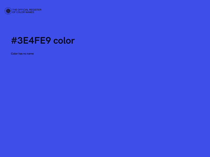 #3E4FE9 color image