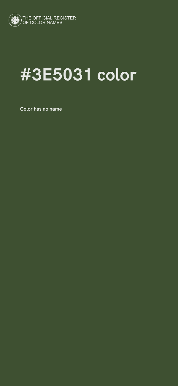 #3E5031 color image