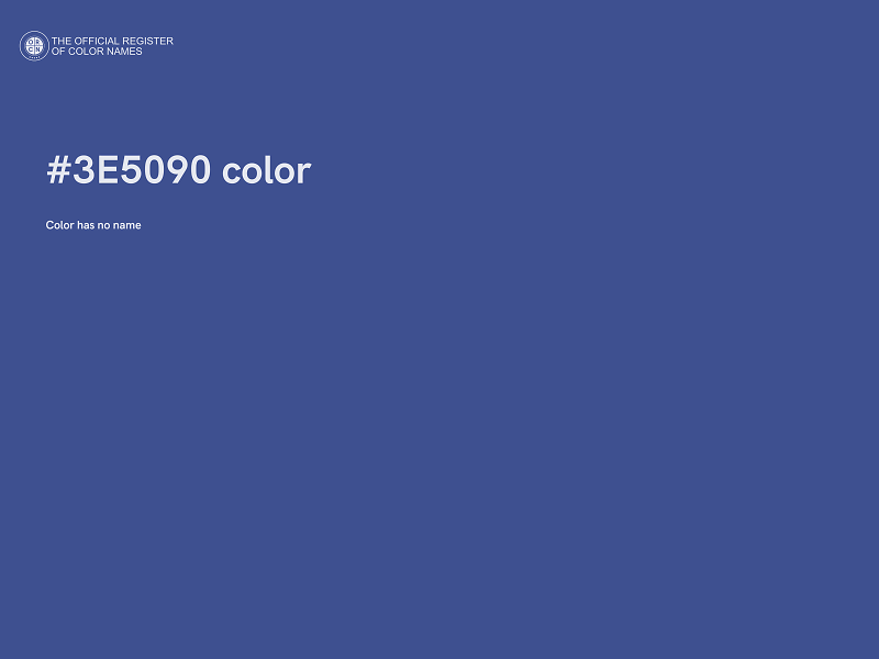 #3E5090 color image