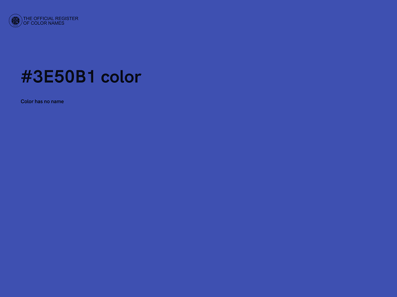 #3E50B1 color image