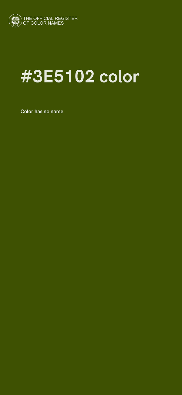 #3E5102 color image