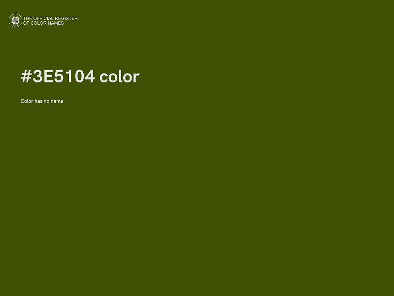 #3E5104 color image