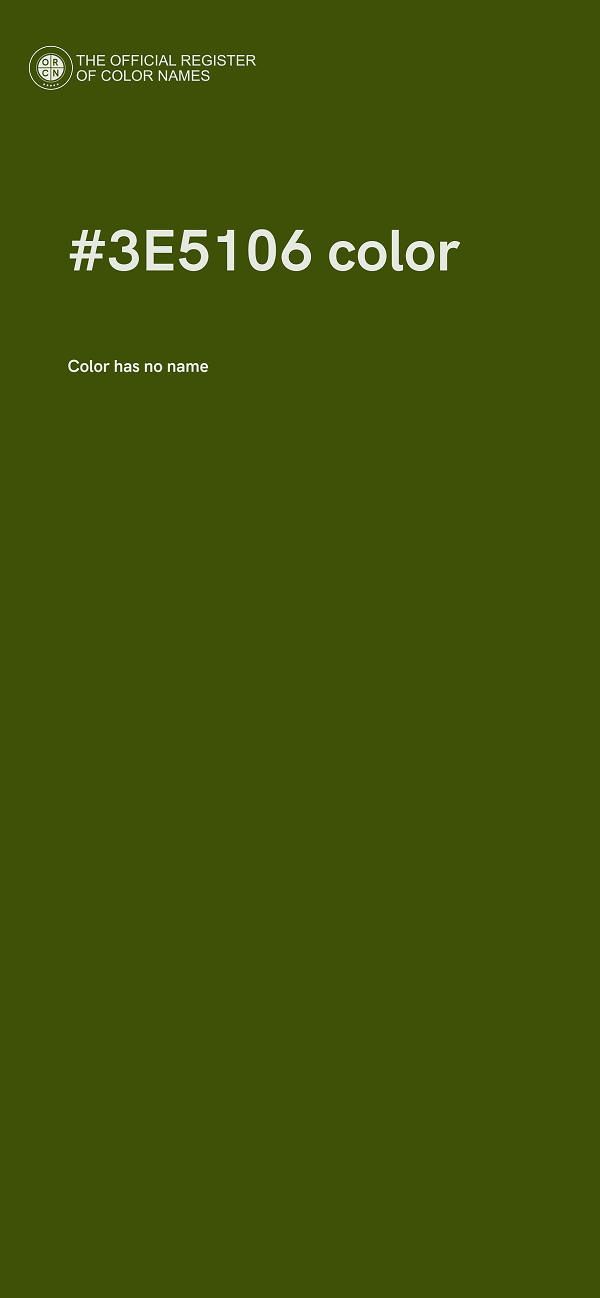 #3E5106 color image