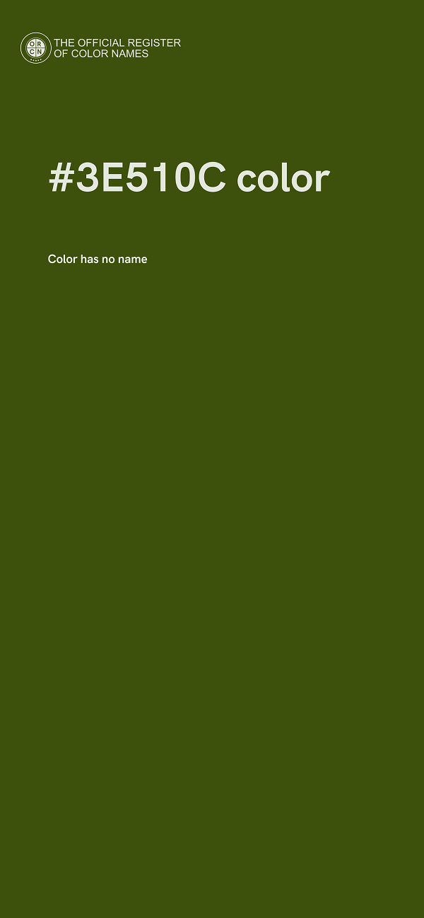#3E510C color image
