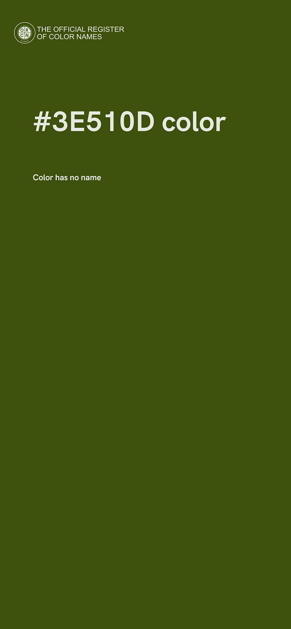 #3E510D color image