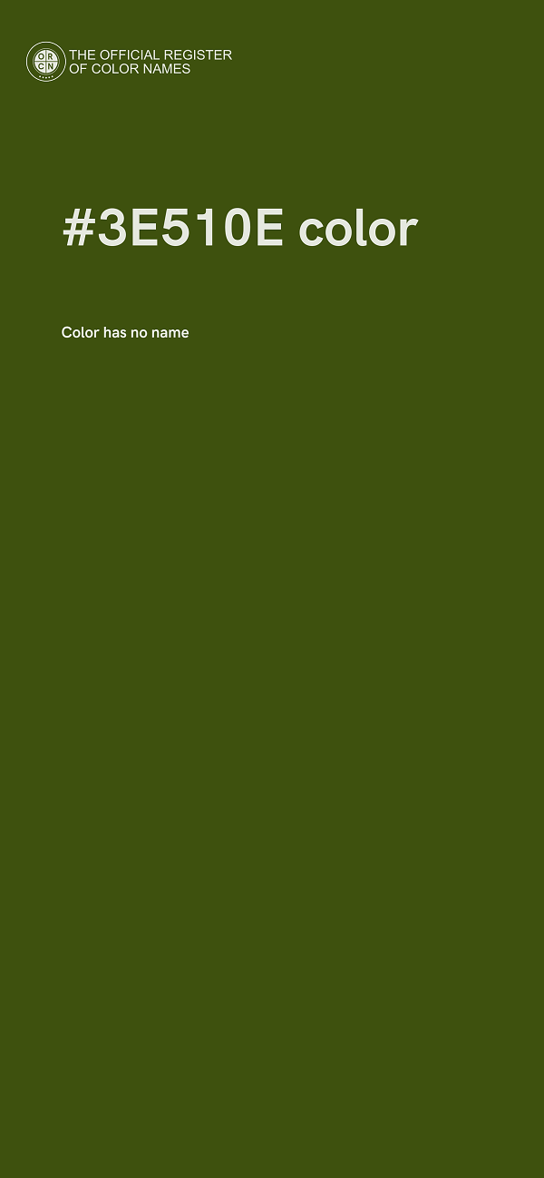 #3E510E color image