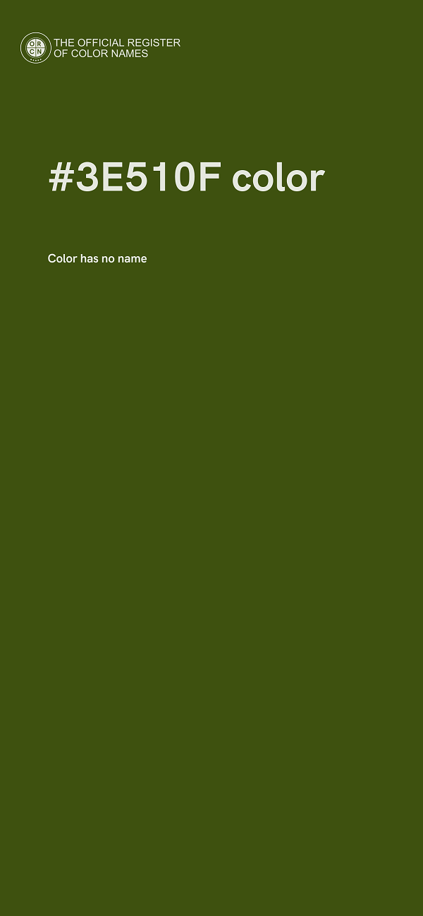#3E510F color image