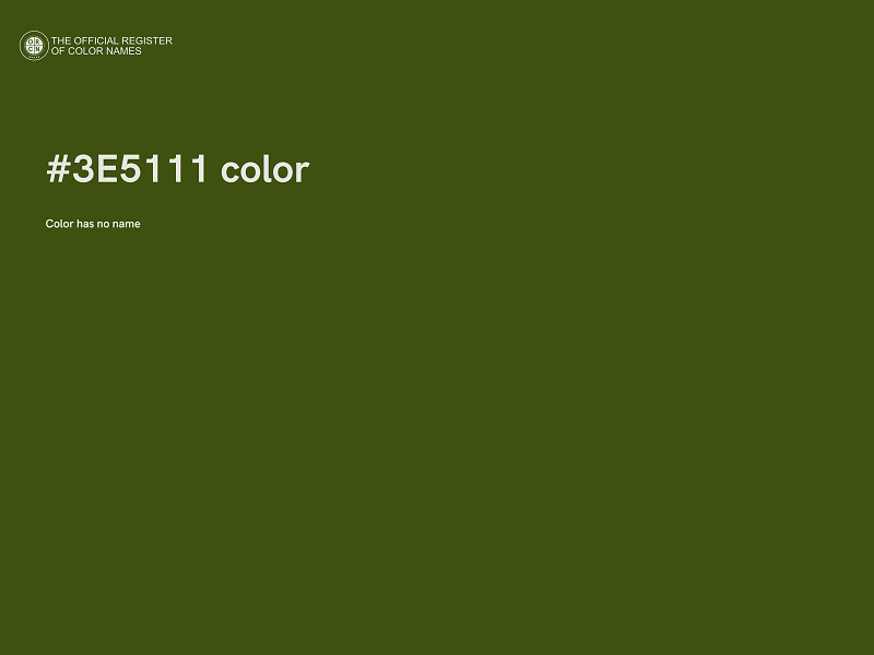 #3E5111 color image
