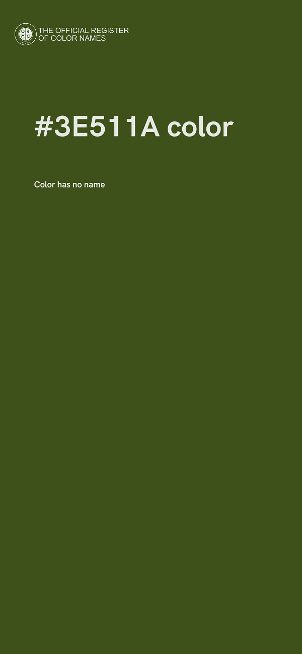 #3E511A color image