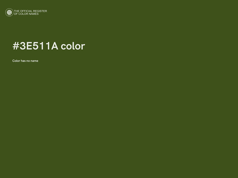 #3E511A color image