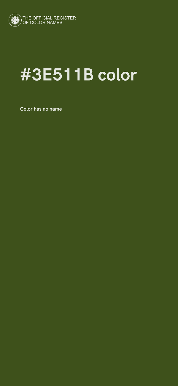 #3E511B color image