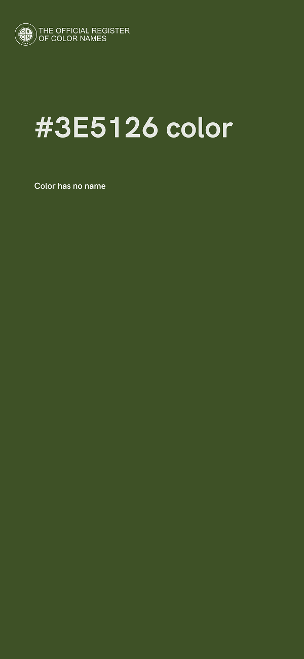 #3E5126 color image