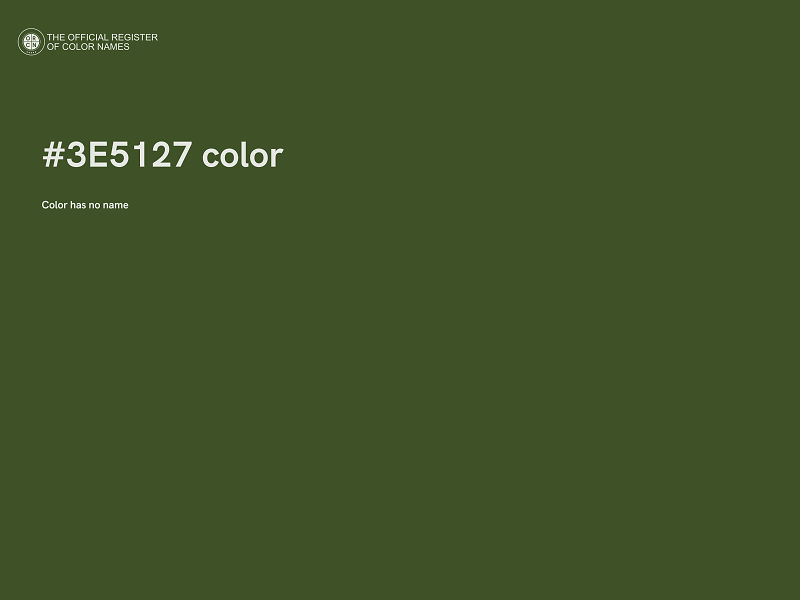 #3E5127 color image