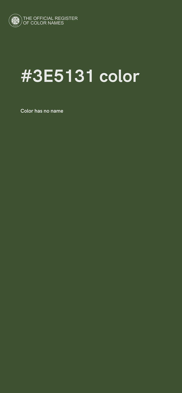 #3E5131 color image