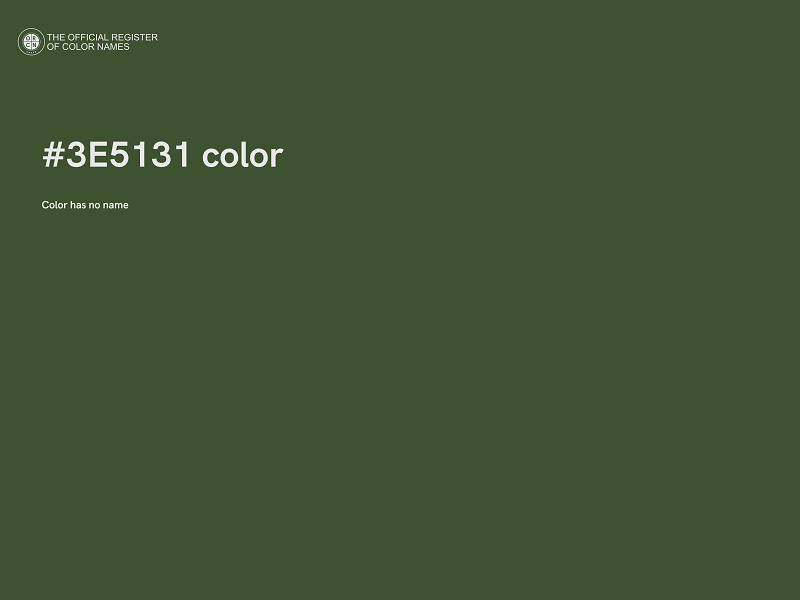 #3E5131 color image