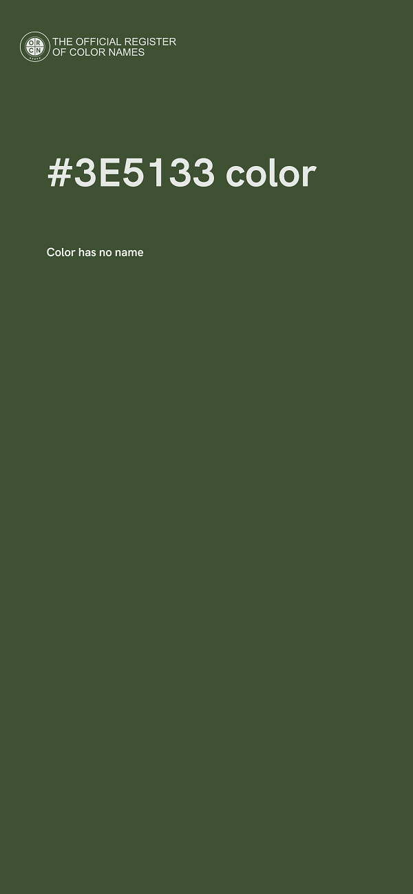 #3E5133 color image
