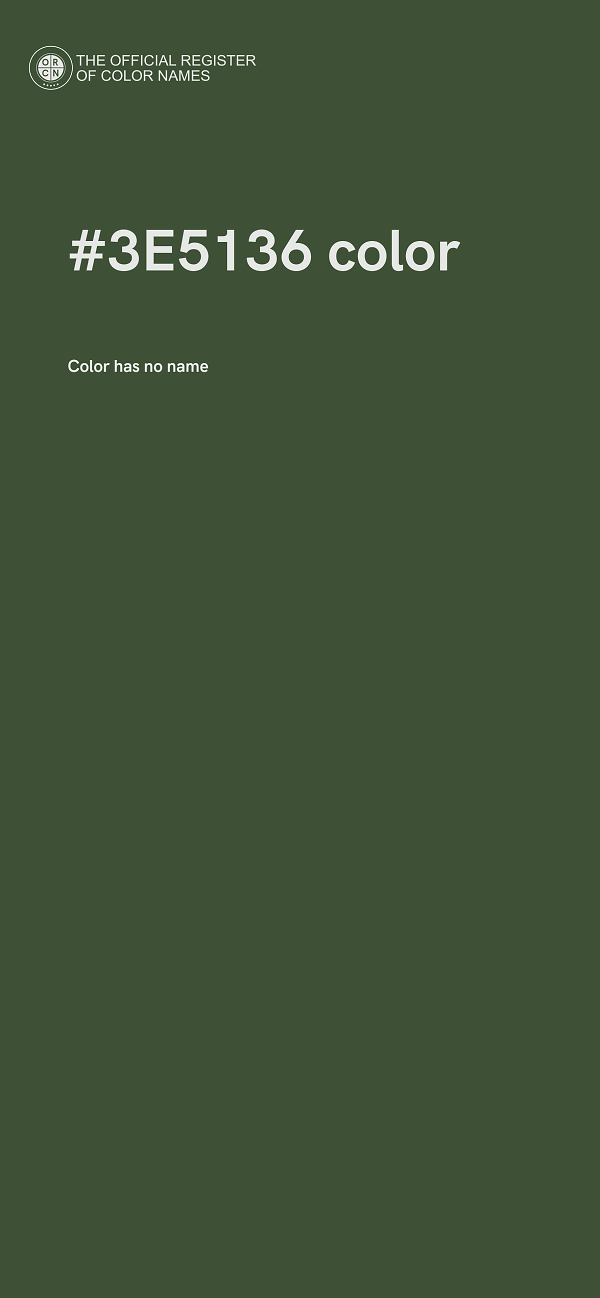 #3E5136 color image