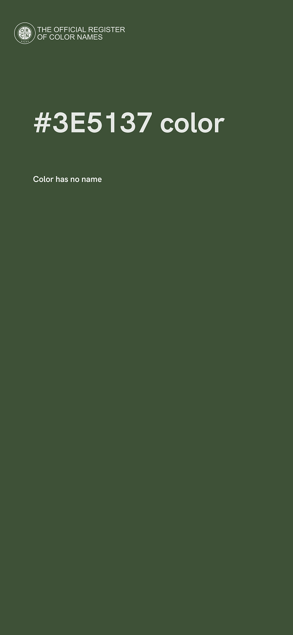 #3E5137 color image