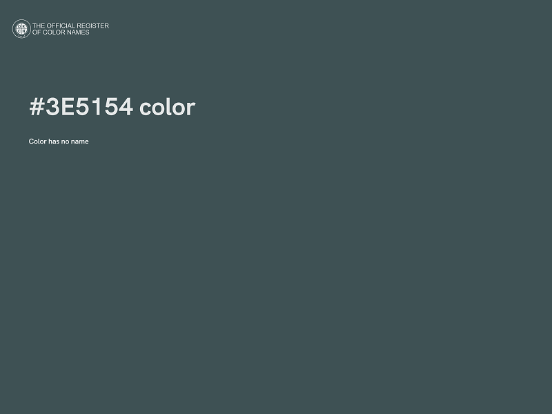 #3E5154 color image