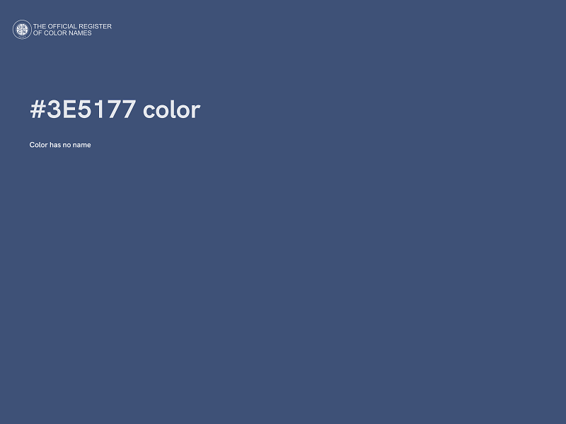 #3E5177 color image