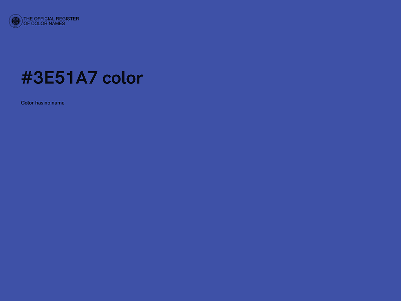 #3E51A7 color image