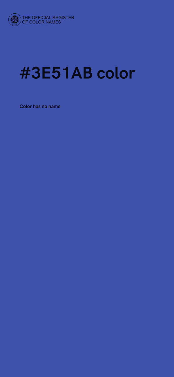#3E51AB color image