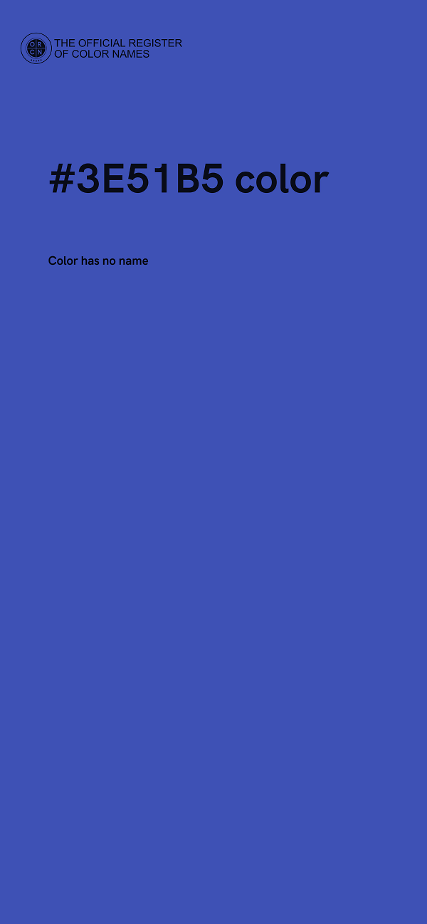 #3E51B5 color image