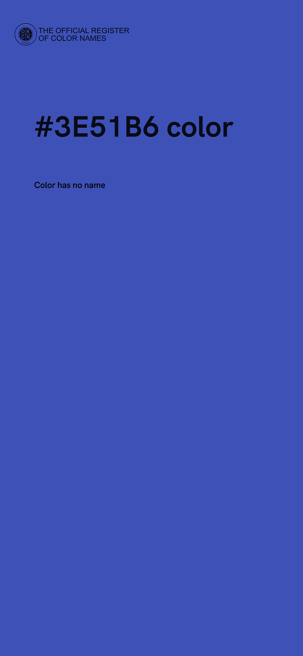 #3E51B6 color image