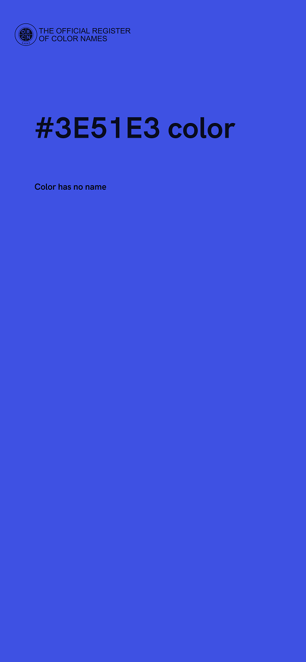 #3E51E3 color image