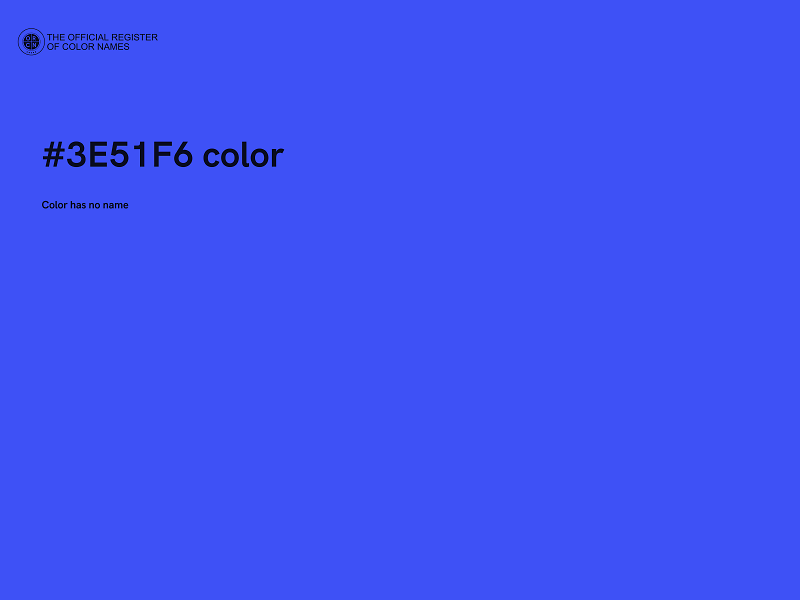 #3E51F6 color image