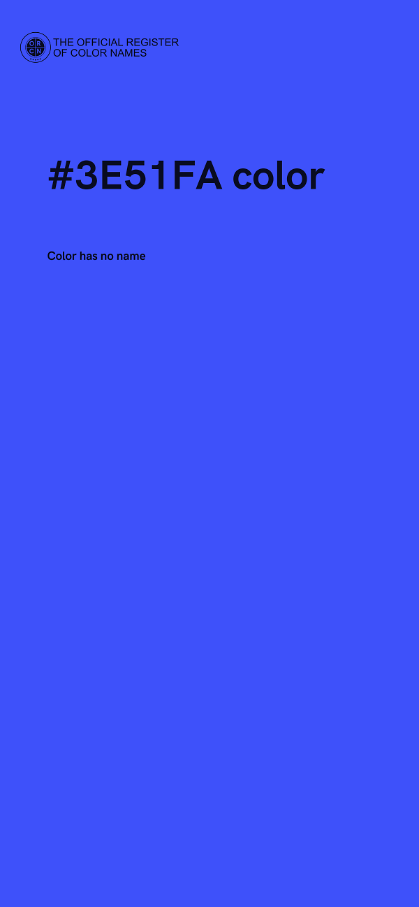 #3E51FA color image