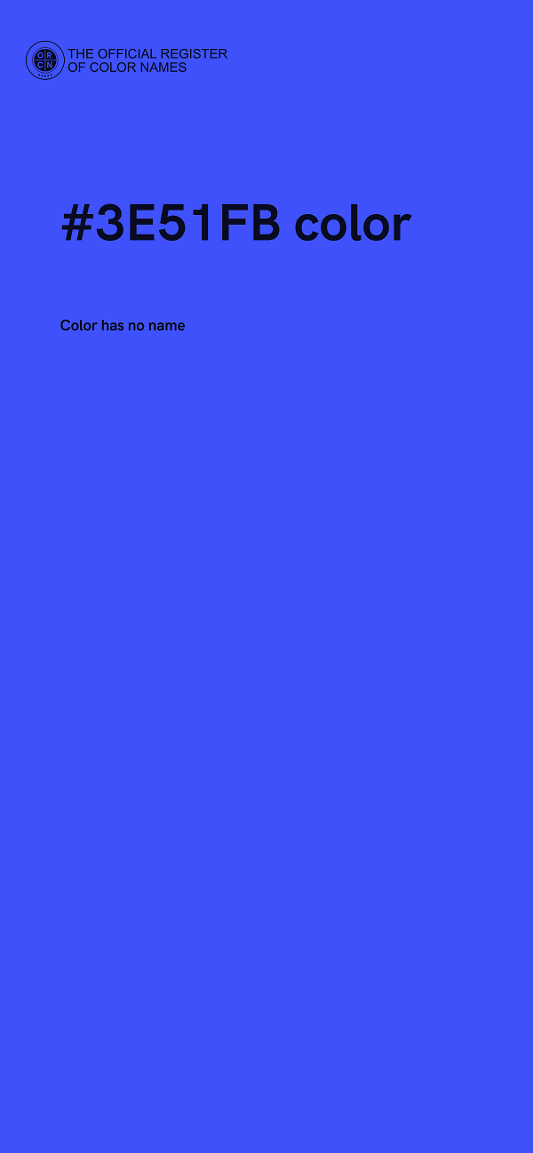 #3E51FB color image