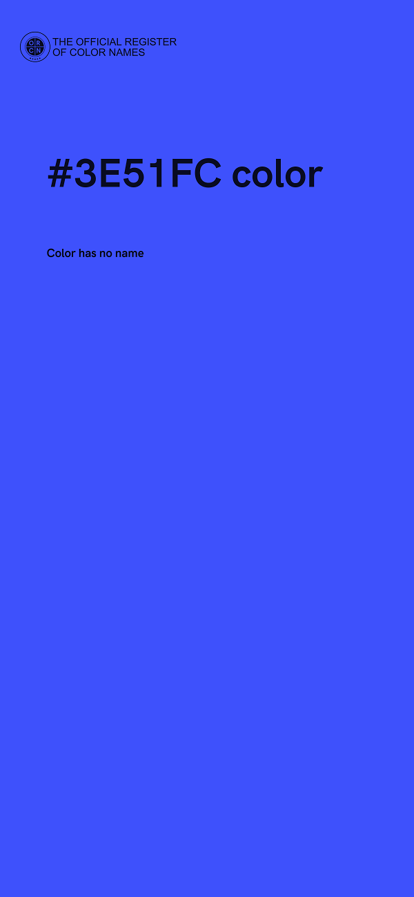 #3E51FC color image