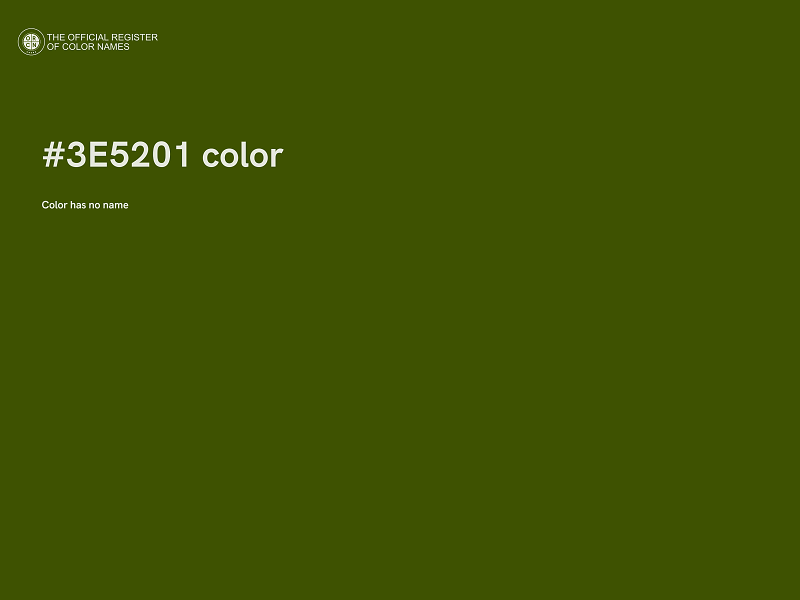 #3E5201 color image