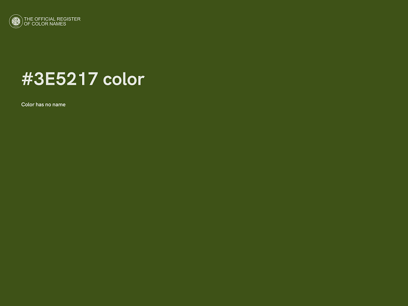 #3E5217 color image