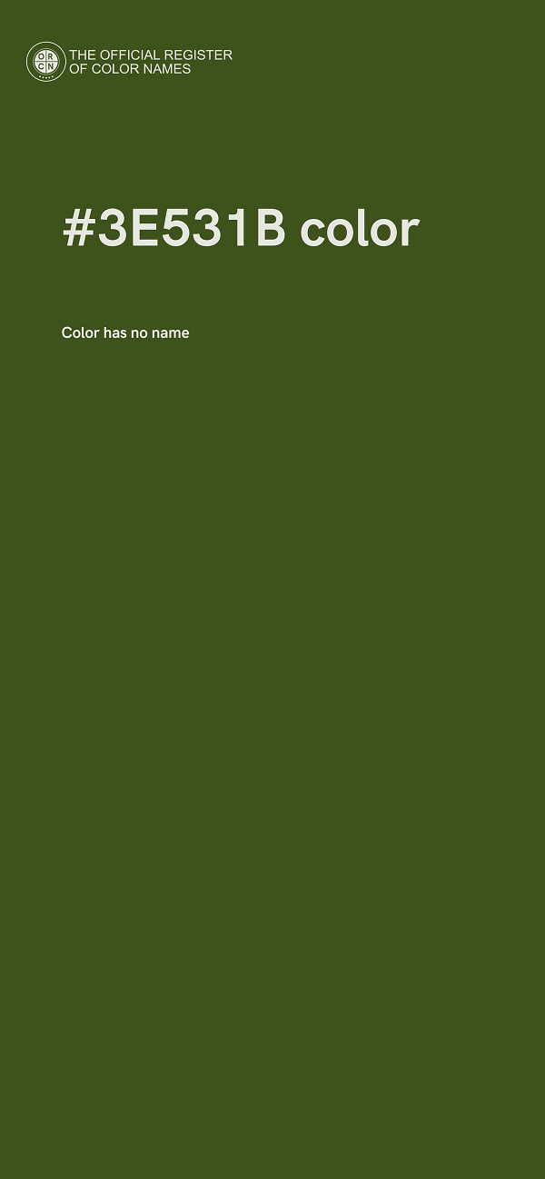 #3E531B color image