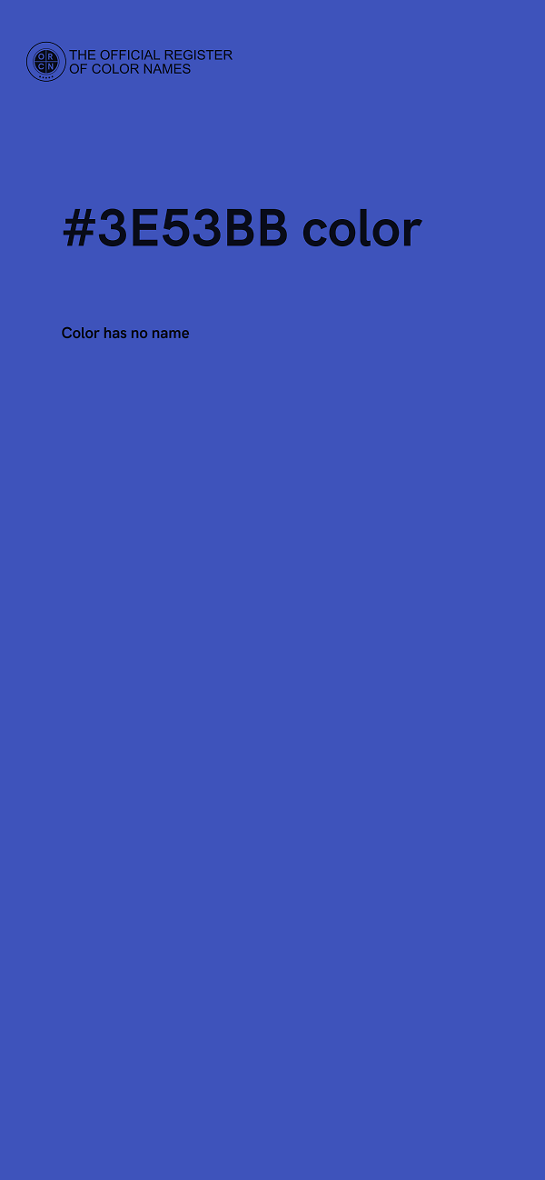 #3E53BB color image