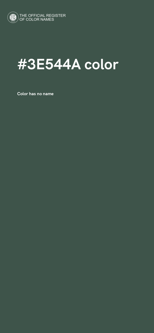#3E544A color image