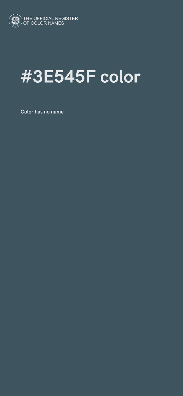 #3E545F color image