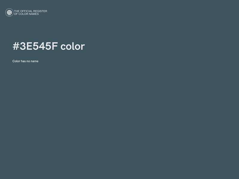 #3E545F color image
