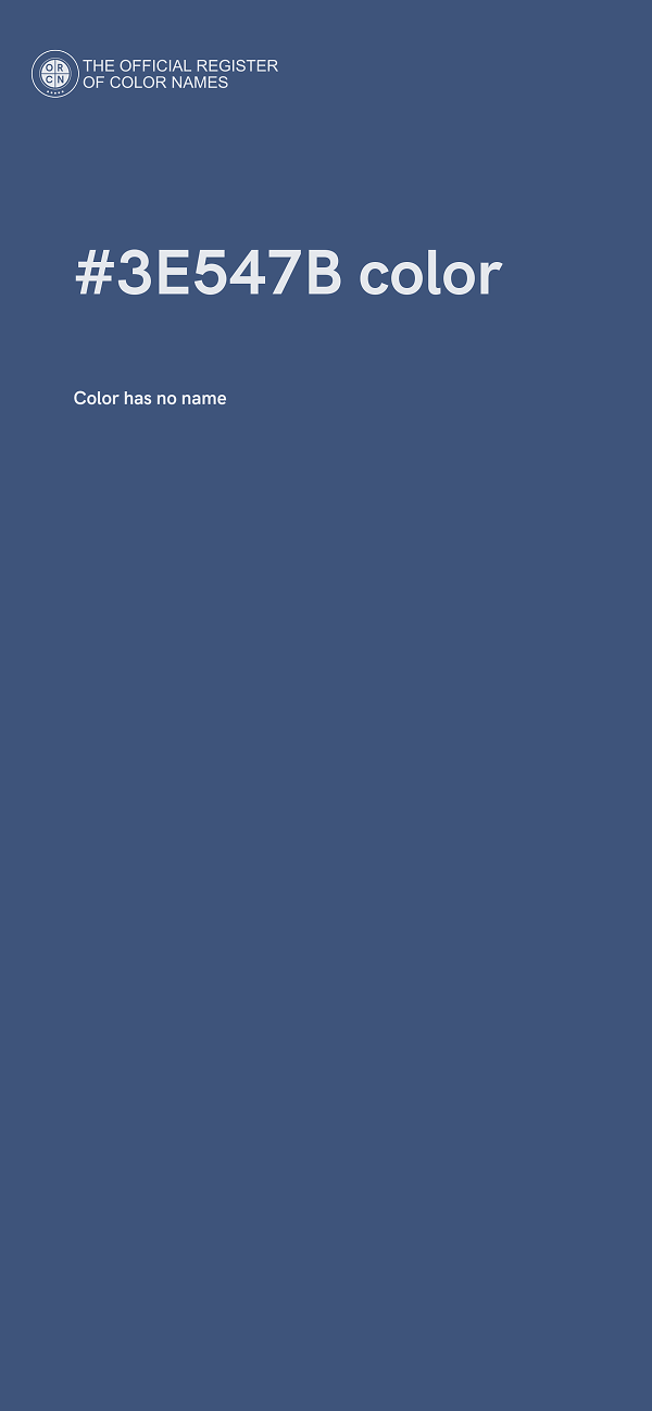 #3E547B color image