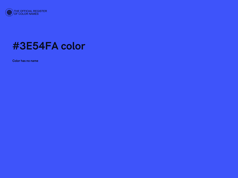 #3E54FA color image