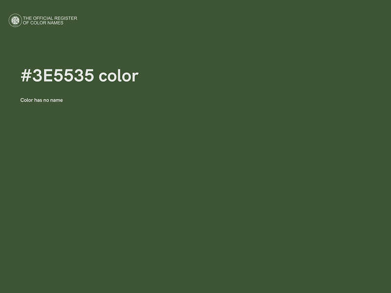 #3E5535 color image