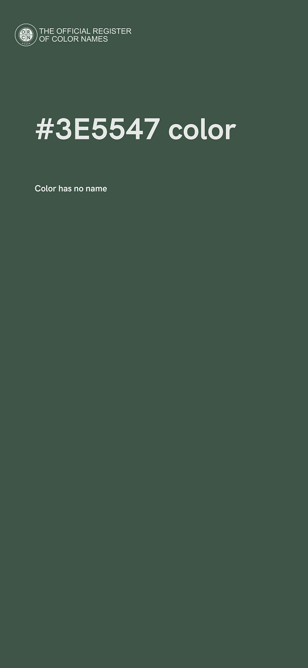 #3E5547 color image