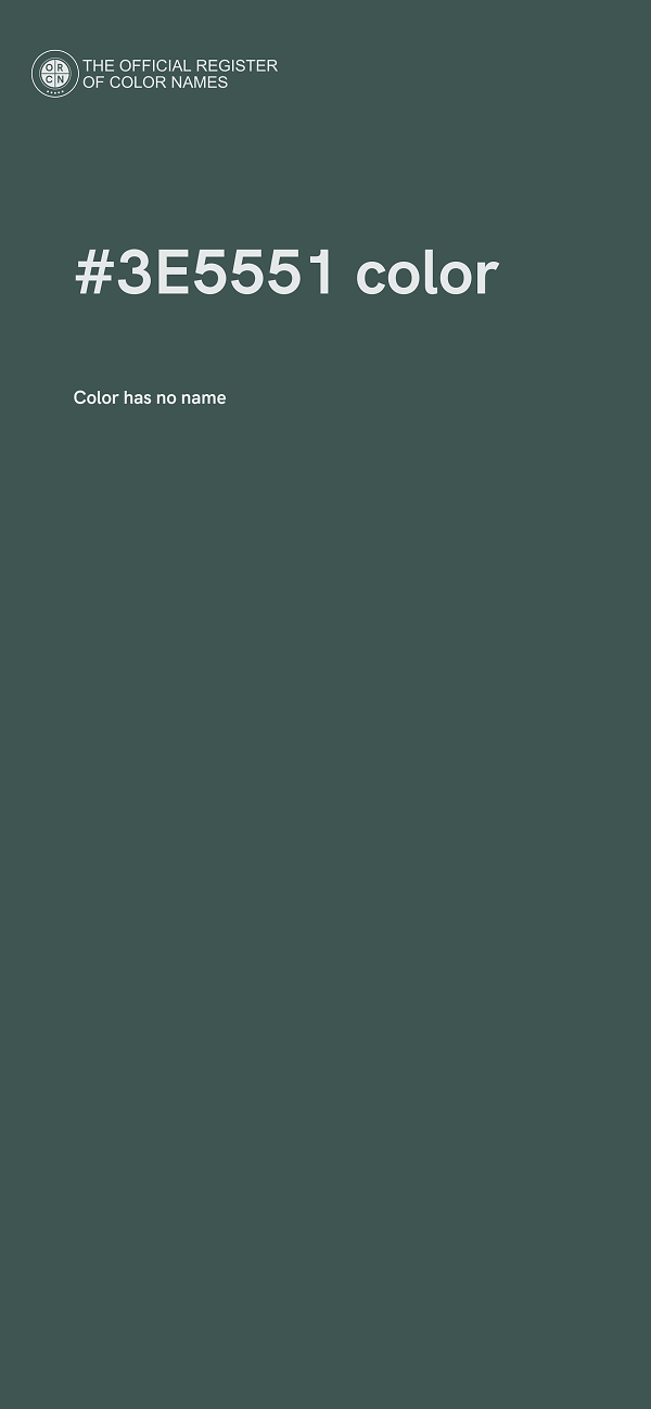 #3E5551 color image