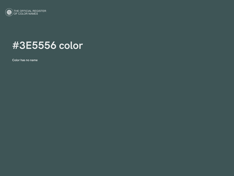 #3E5556 color image