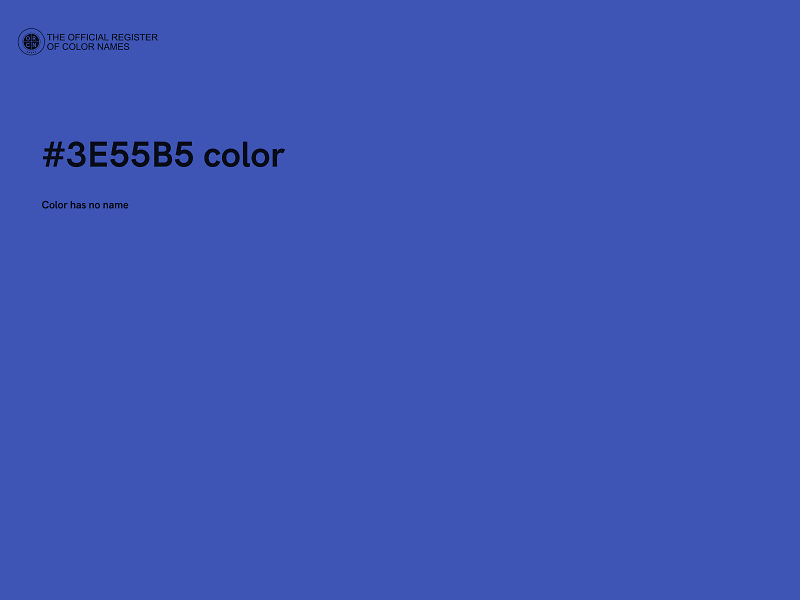 #3E55B5 color image