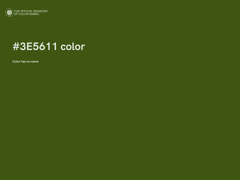 #3E5611 color image